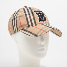 Load image into Gallery viewer, Burberry TB Logo Nova Check Cap Beige