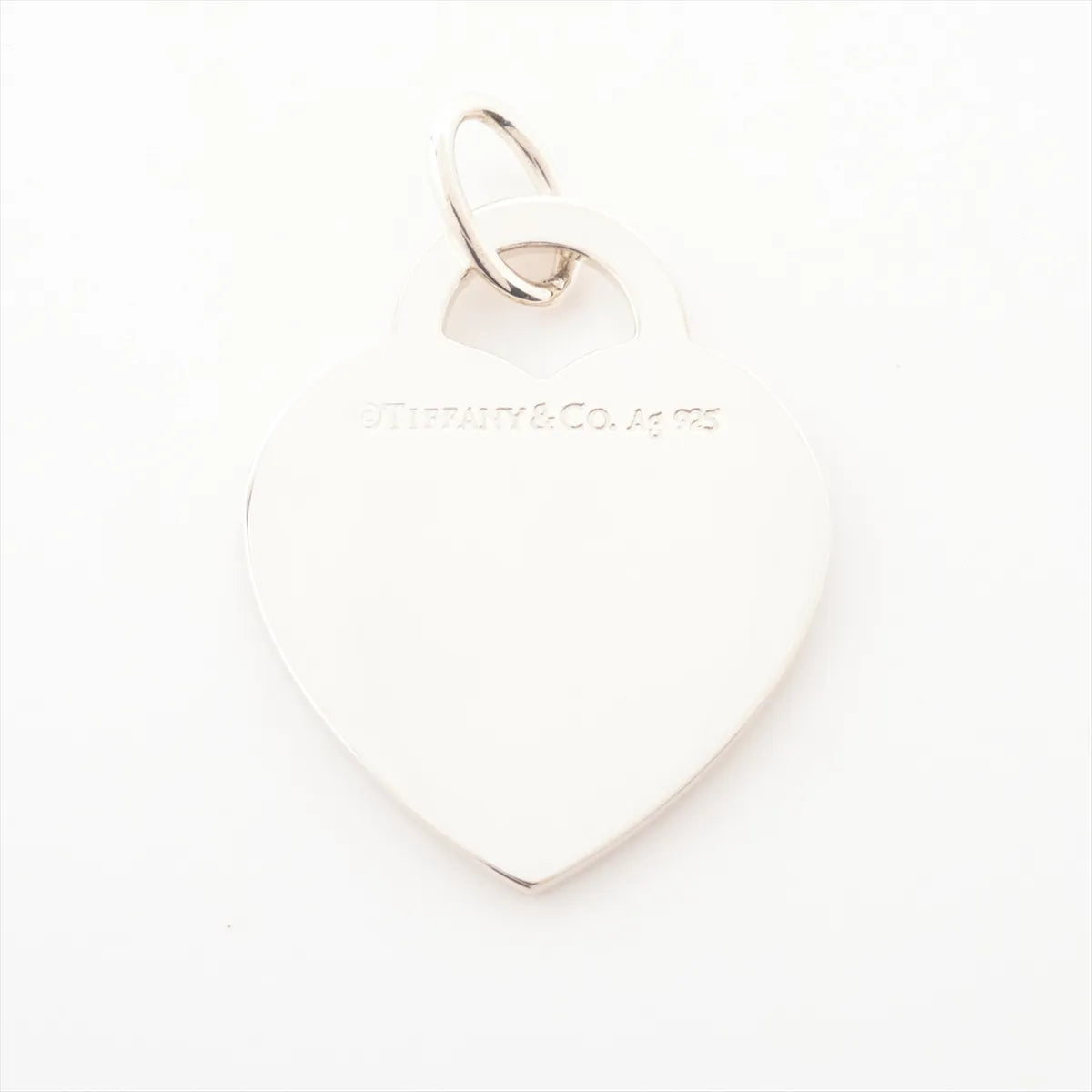 Tiffany & Co. Heart Tag Pendant Silver x Red