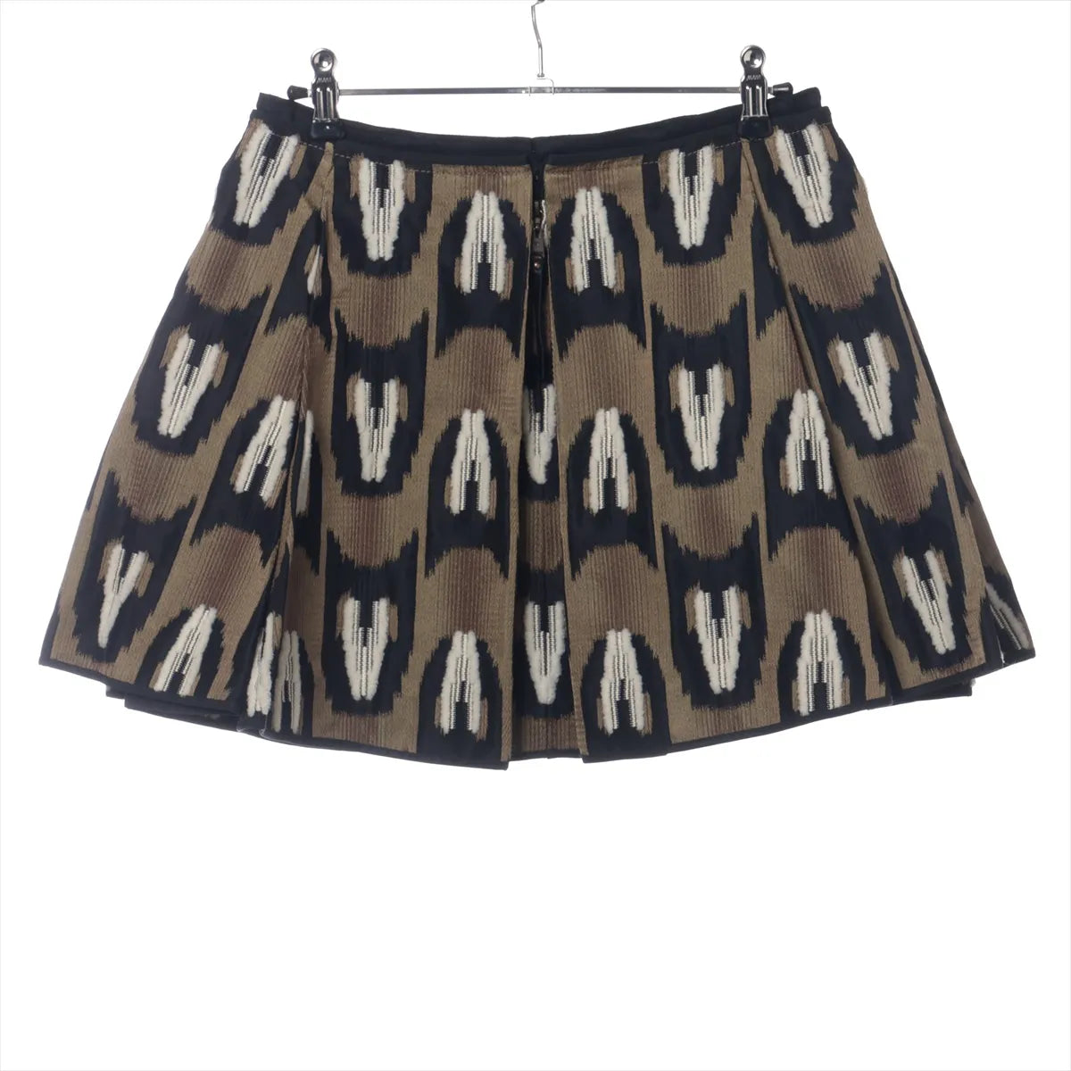 Louis Vuitton Multicolor Printed Skirt Brown