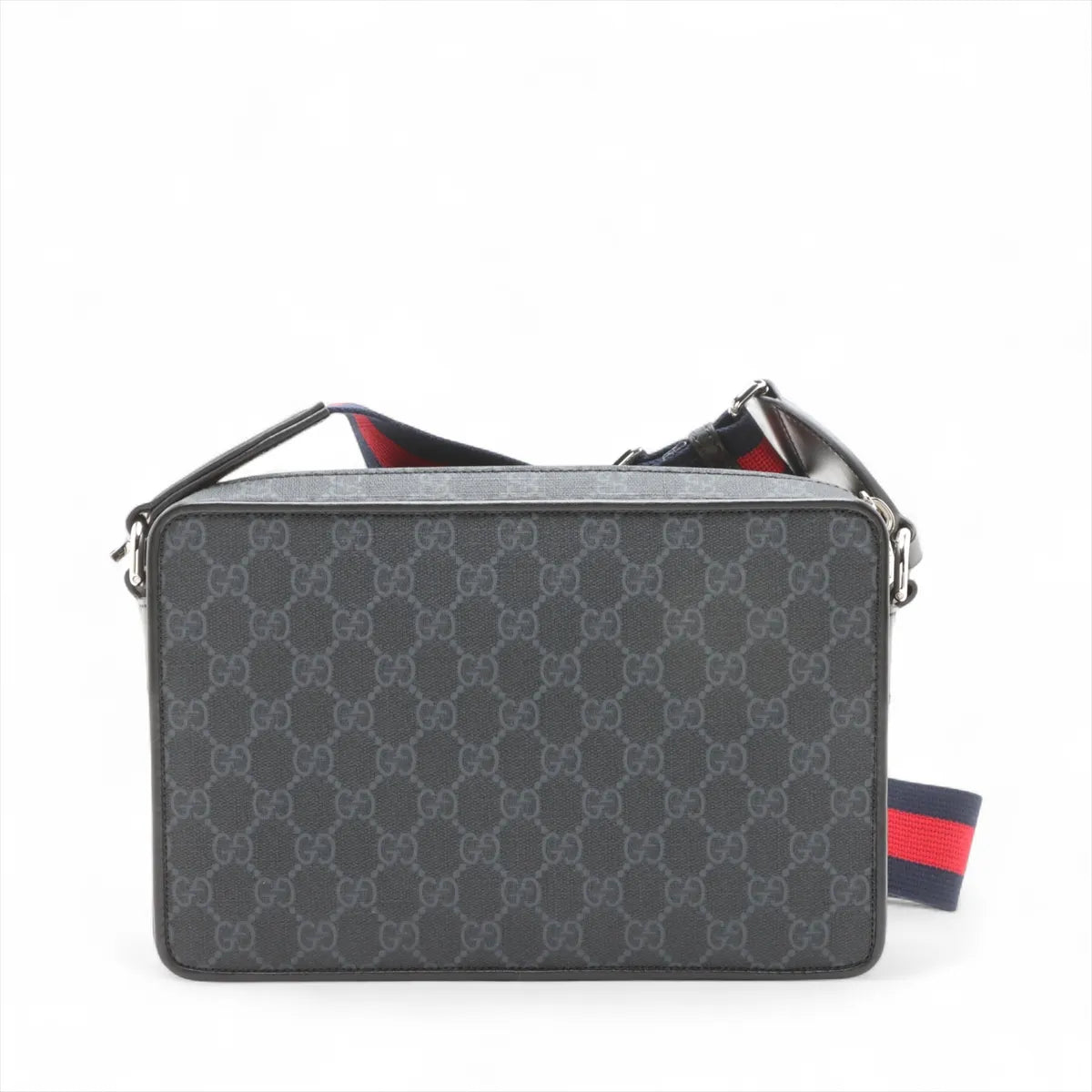 Gucci GG Supreme Leather Shoulder Bag Black