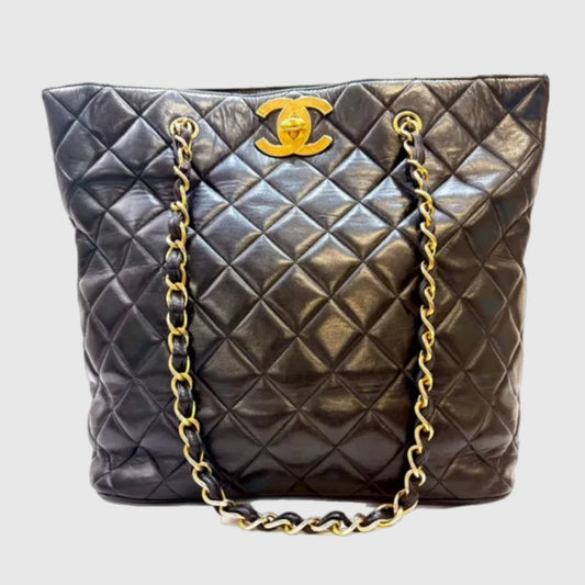 Chanel Vintage Quilted Tote Bag
