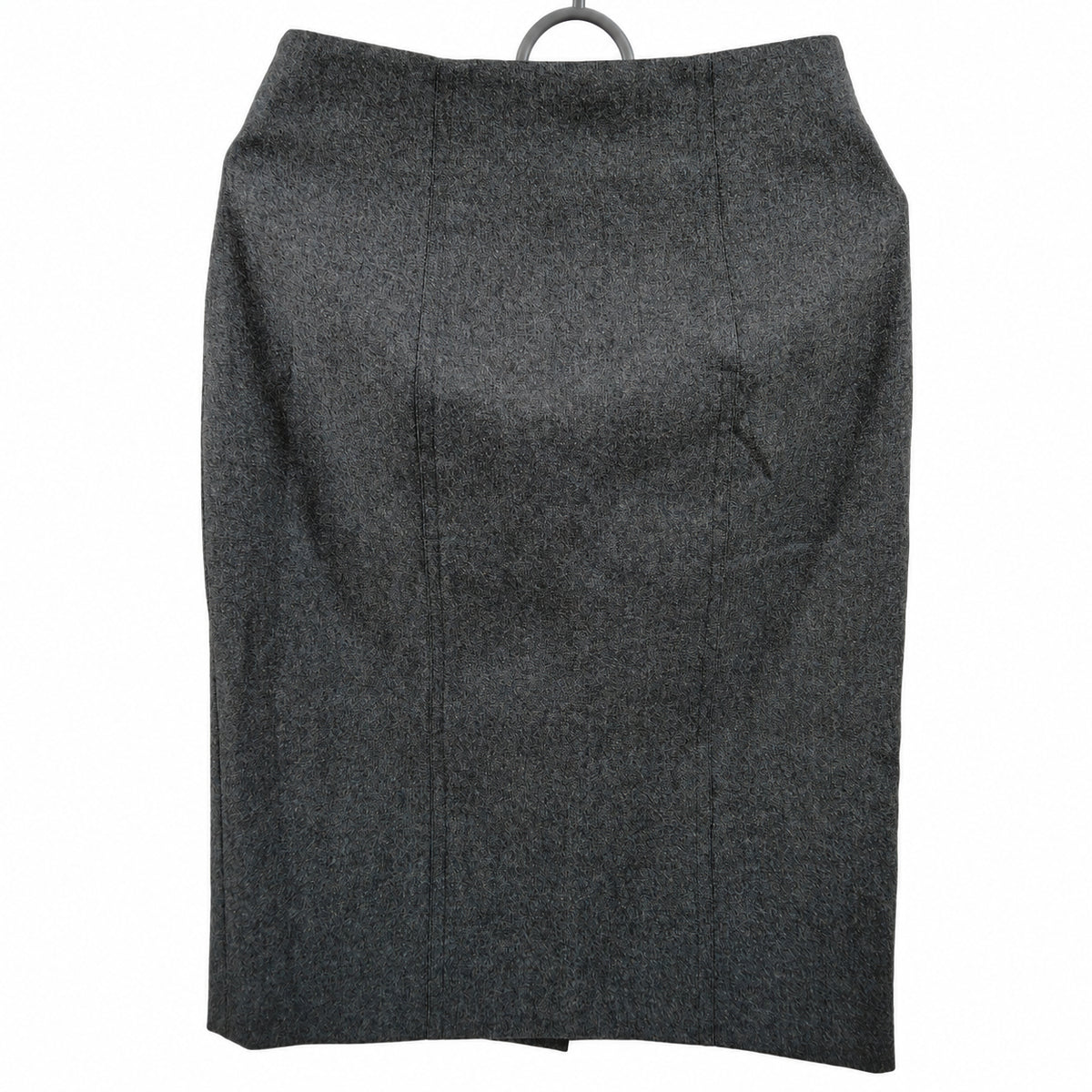 Yves Saint Laurent Gray Wool Pencil Skirt — FR 36 — product view