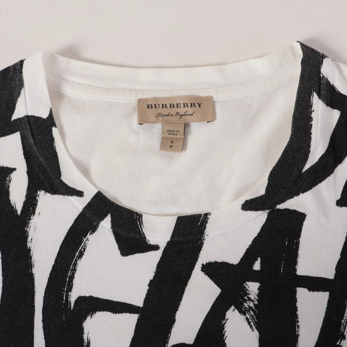 Burberry England Graffiti Cotton T-shirt White