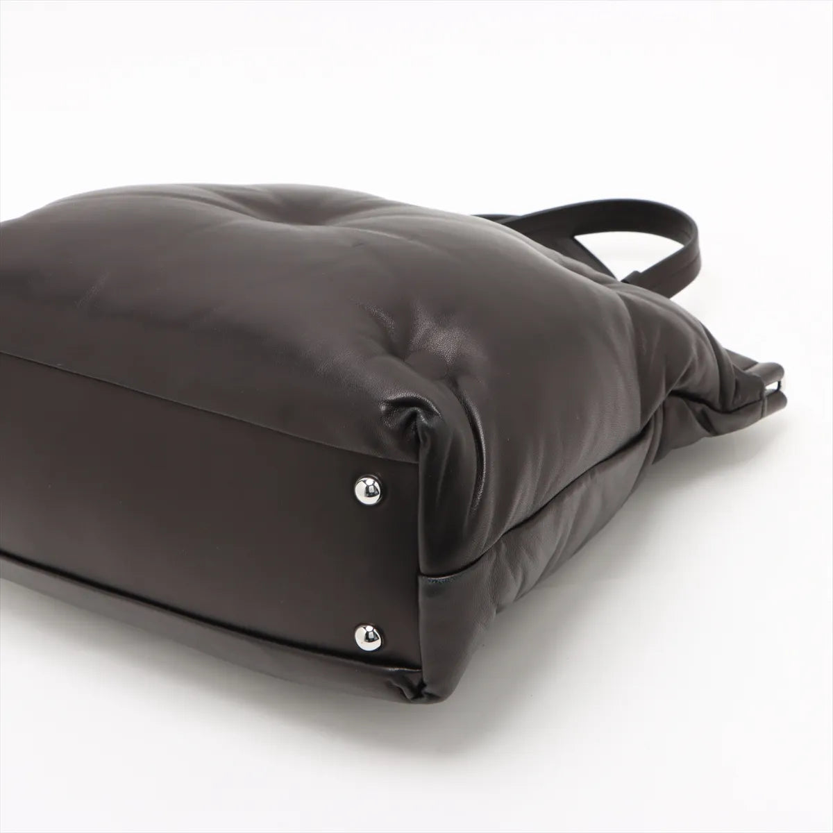 Maison Margiela Glam Slam Leather Two-Way Shoulder Bag Black