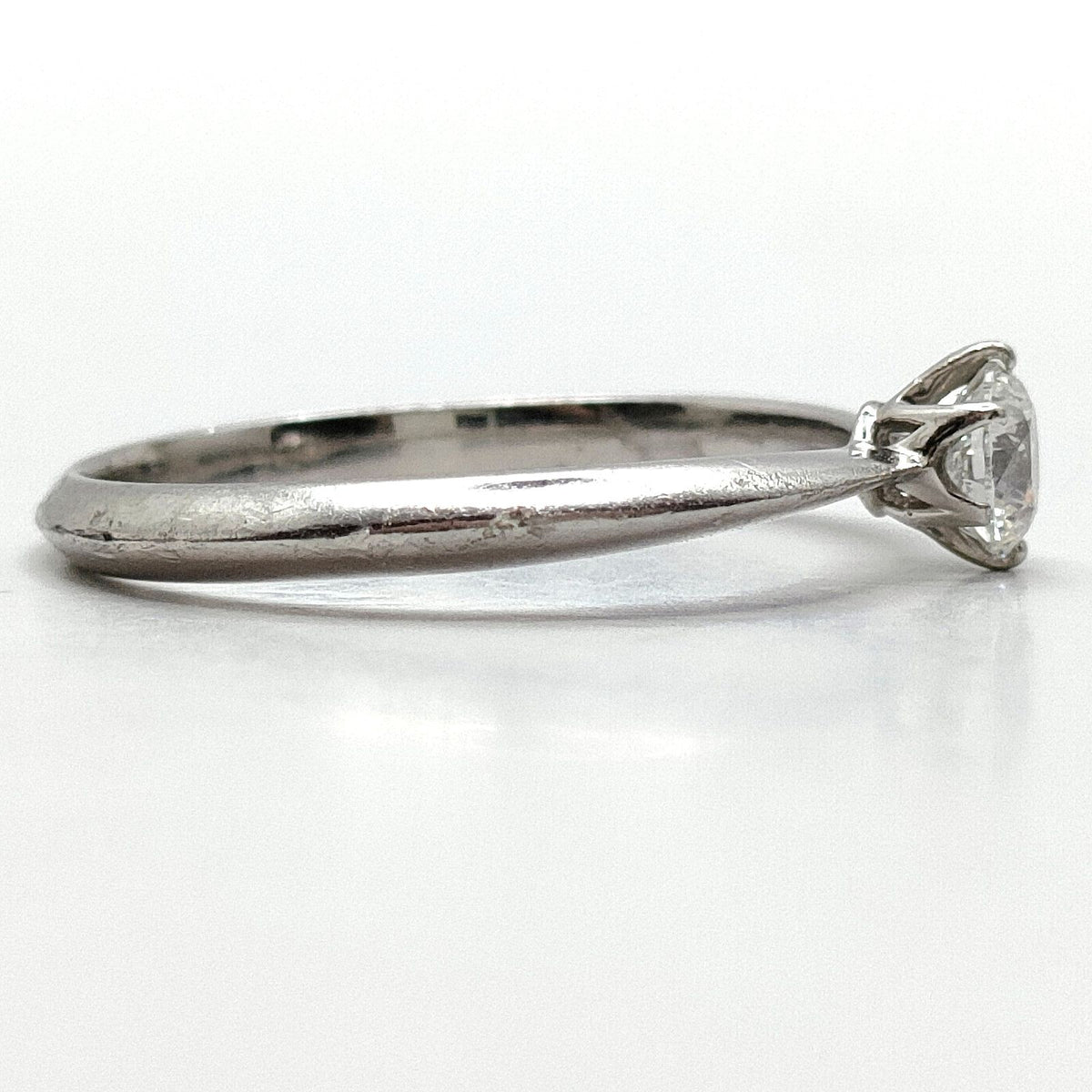 Natural Diamond 0.248ct Ring Platinum