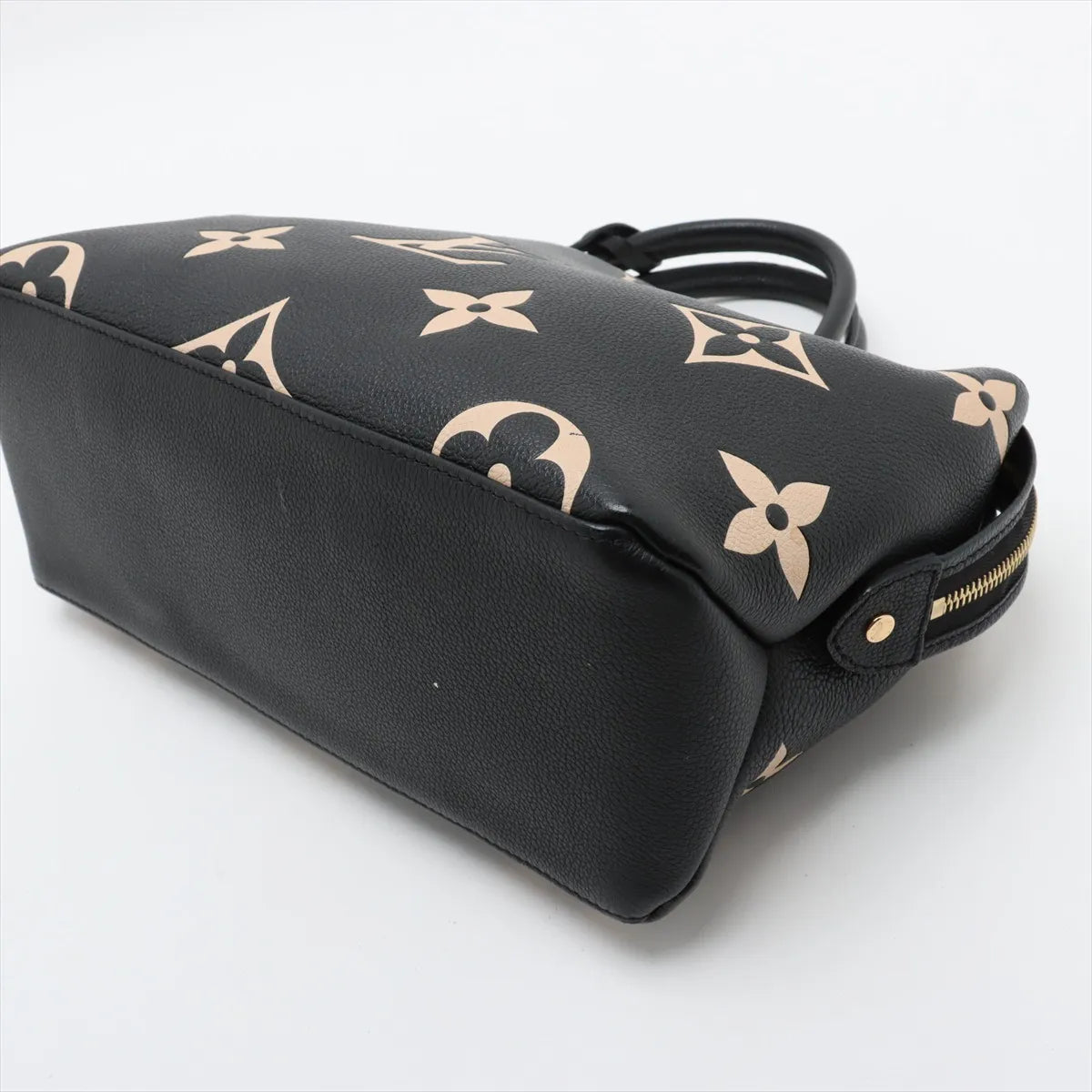 Louis Vuitton Monogram Empreinte Bicolor Petit Palais PM Black x Beige