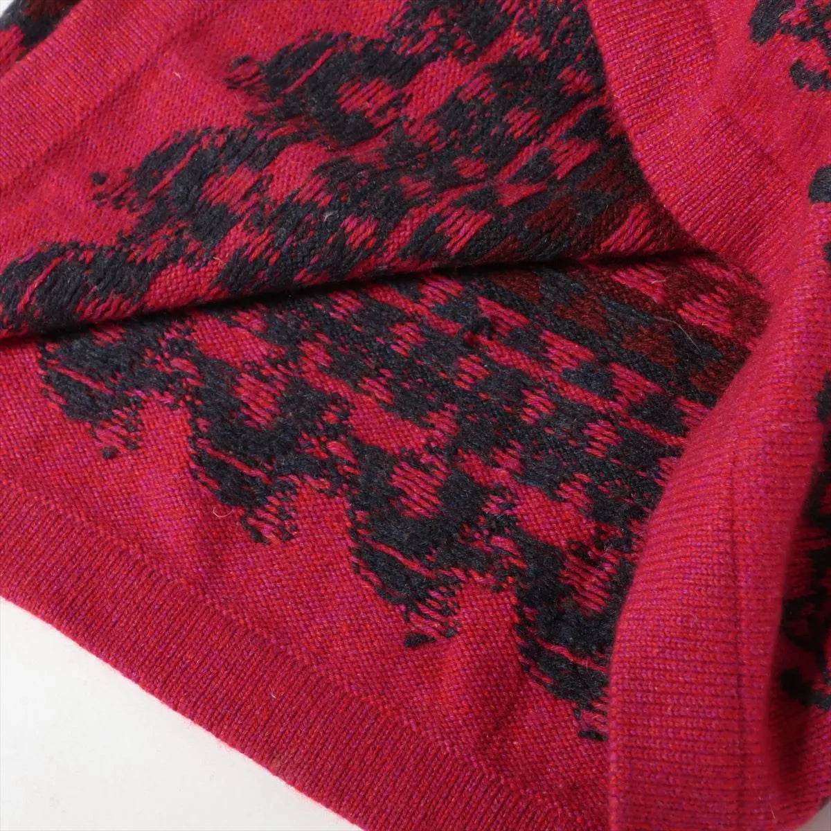 Chanel Knit Mini Skirt Red