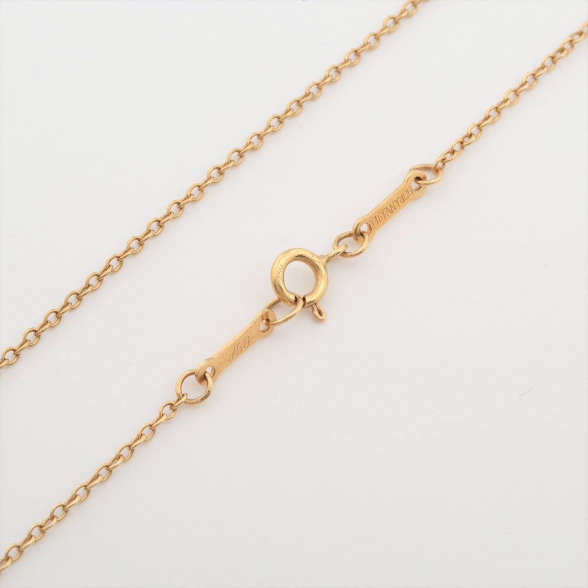 Tiffany & Co. Open Heart Pendant Necklace Gold