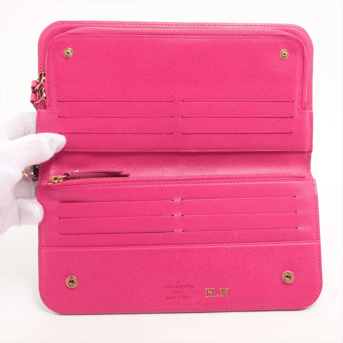 Louis Vuitton Monogram Insolite Long Wallet Multicolor x Fuschia
