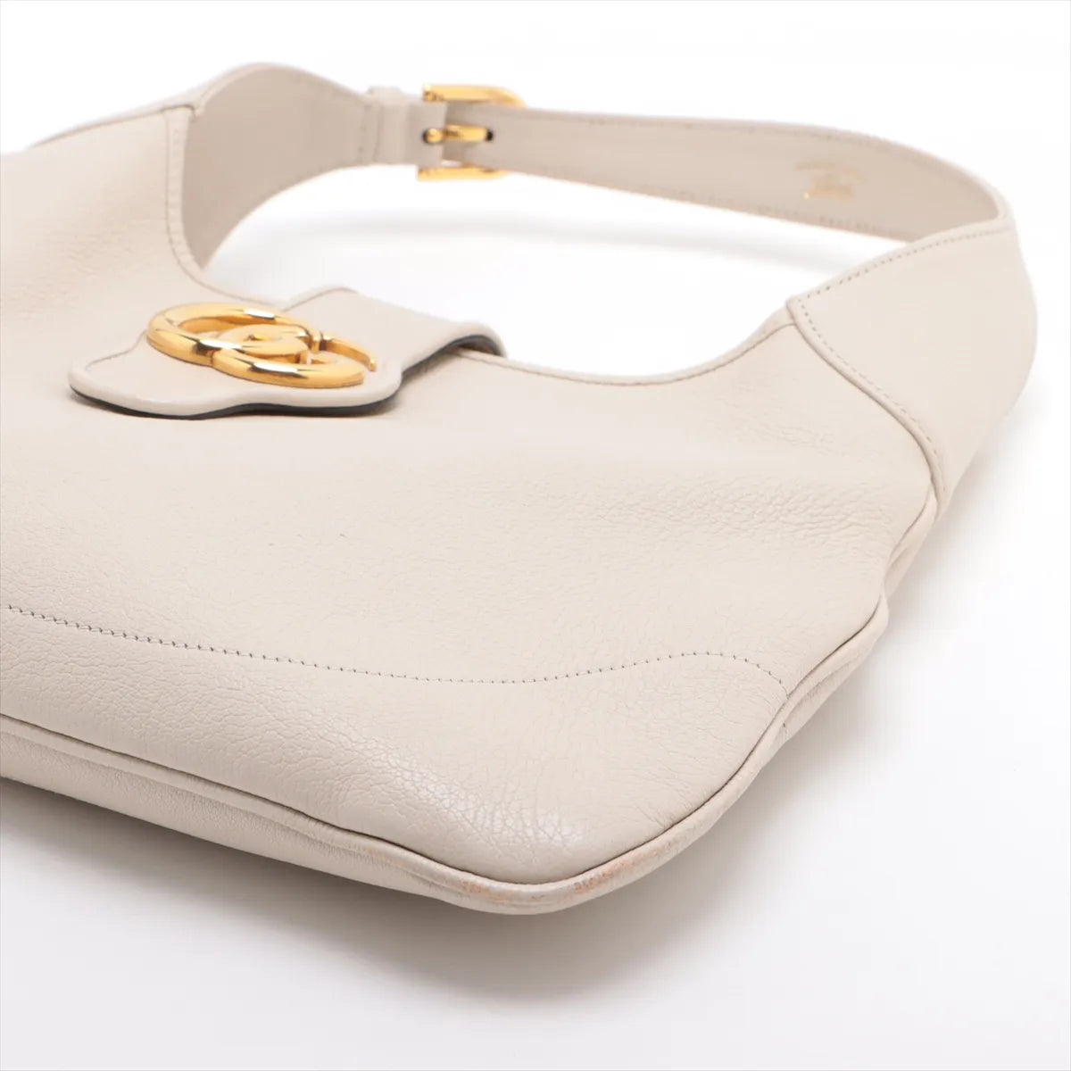 Gucci Aphrodite Medium Leather Shoulder Bag Beige