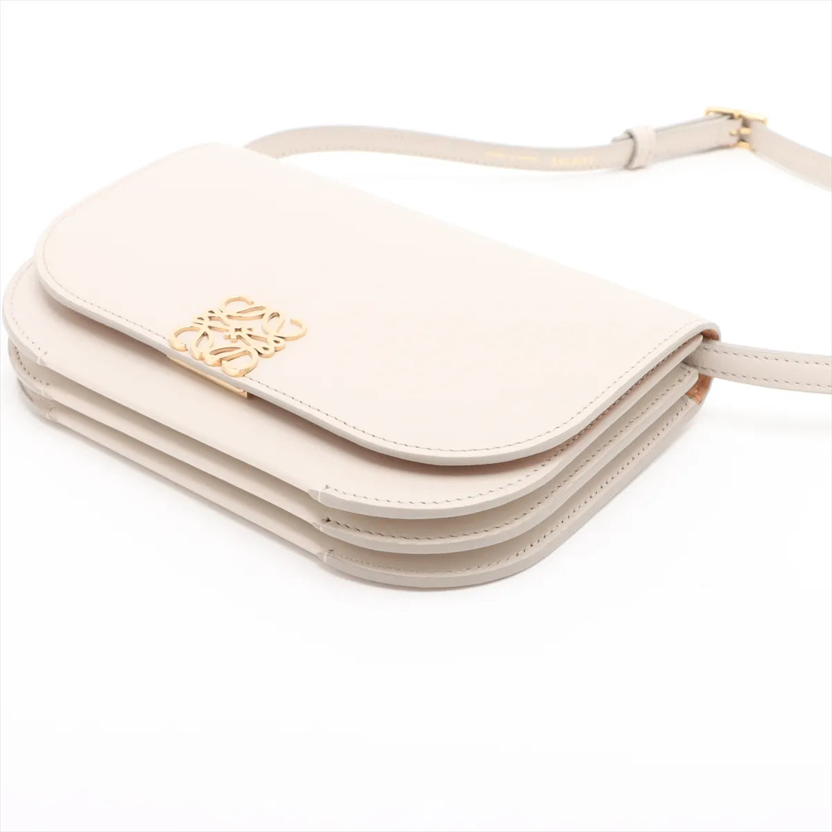 Loewe Goya Small Leather Shoulder Bag Beige