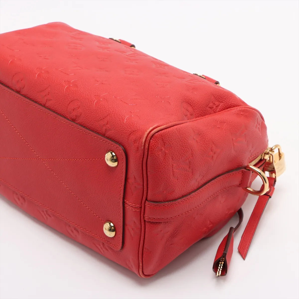 Louis Vuitton Monogram Empreinte Speedy Bandoulière 25 Red