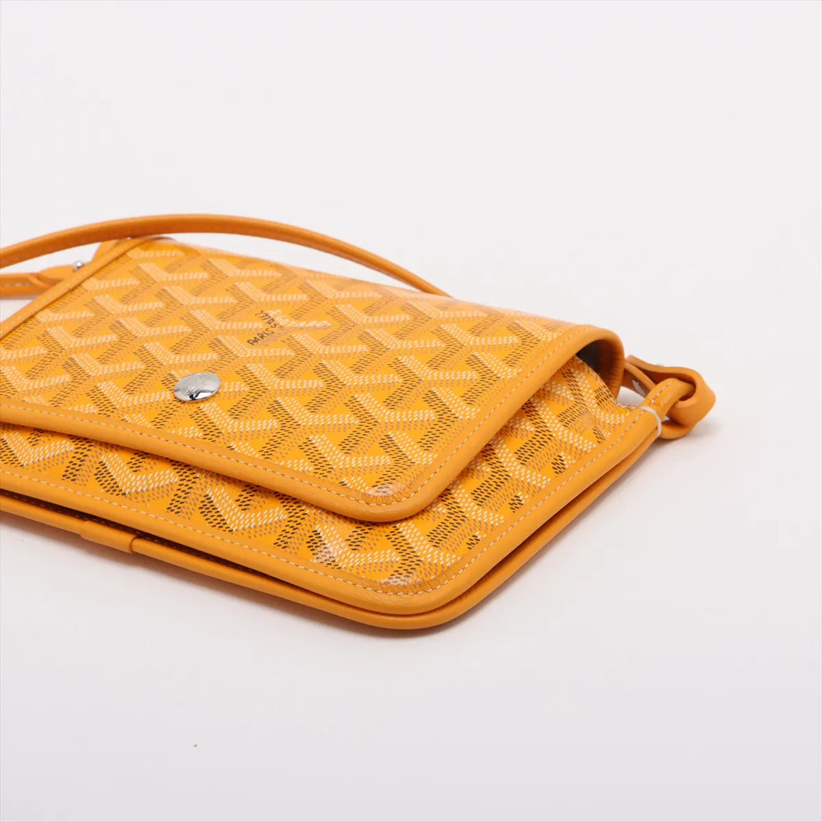 Goyard Plumet Leather Shoulder Bag Yellow