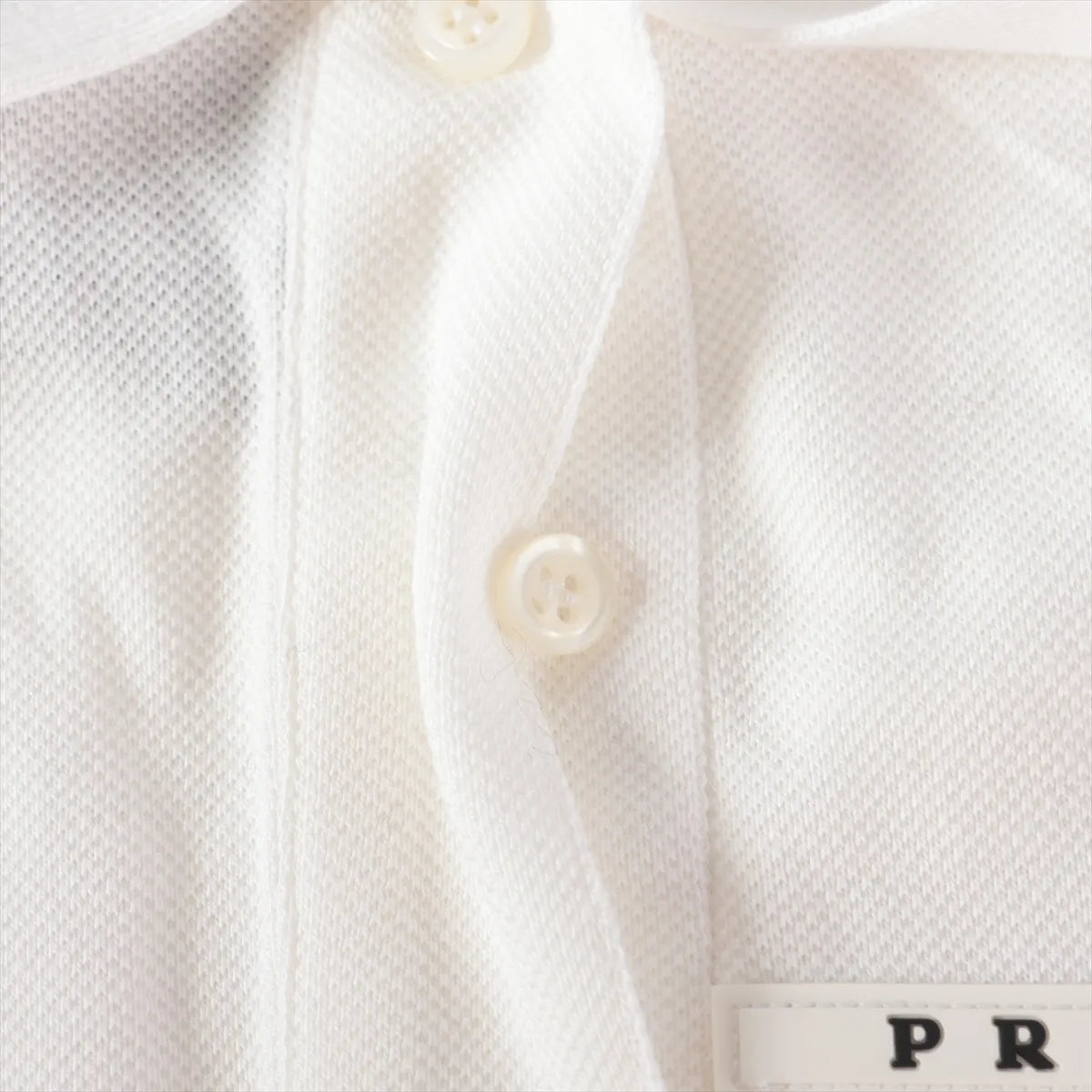 Prada Cotton Polo Shirt White