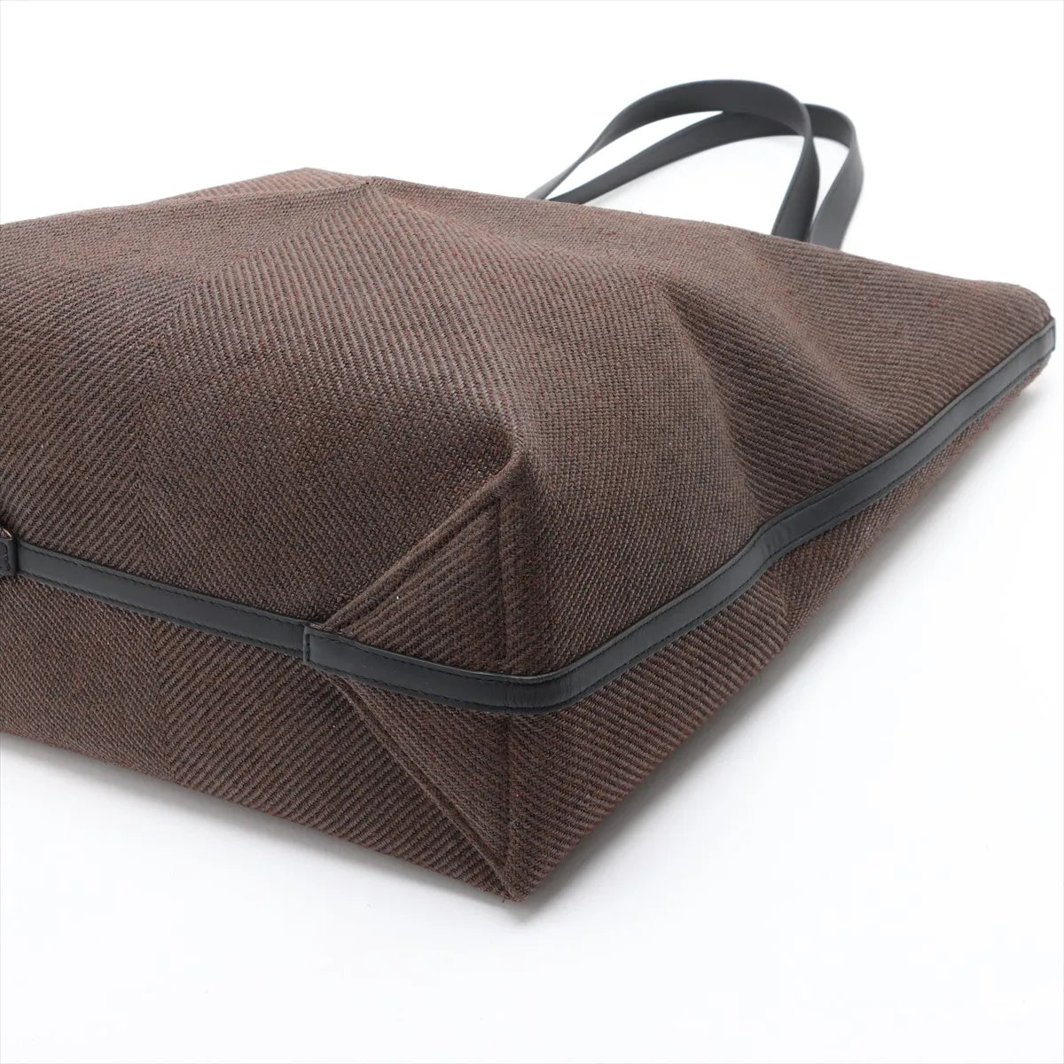 Loewe Puzzle Fold Large Linen Tote Bag Brown