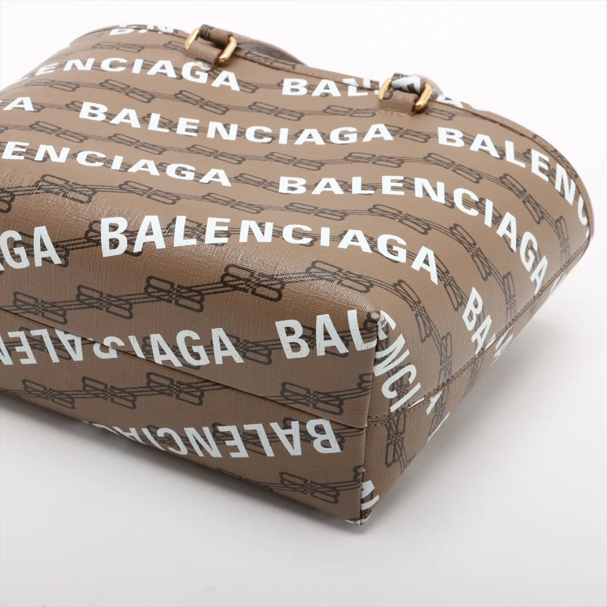 Balenciaga Signature Monogram Handbag Brown