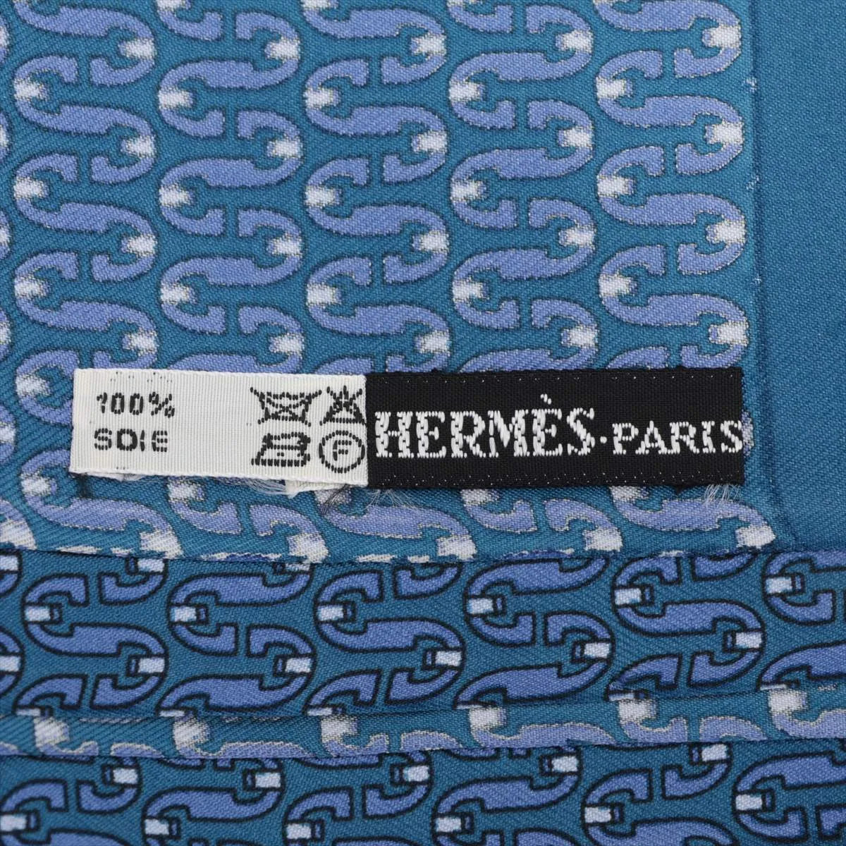 Hermes Chaine d'Ancre Scarf Blue