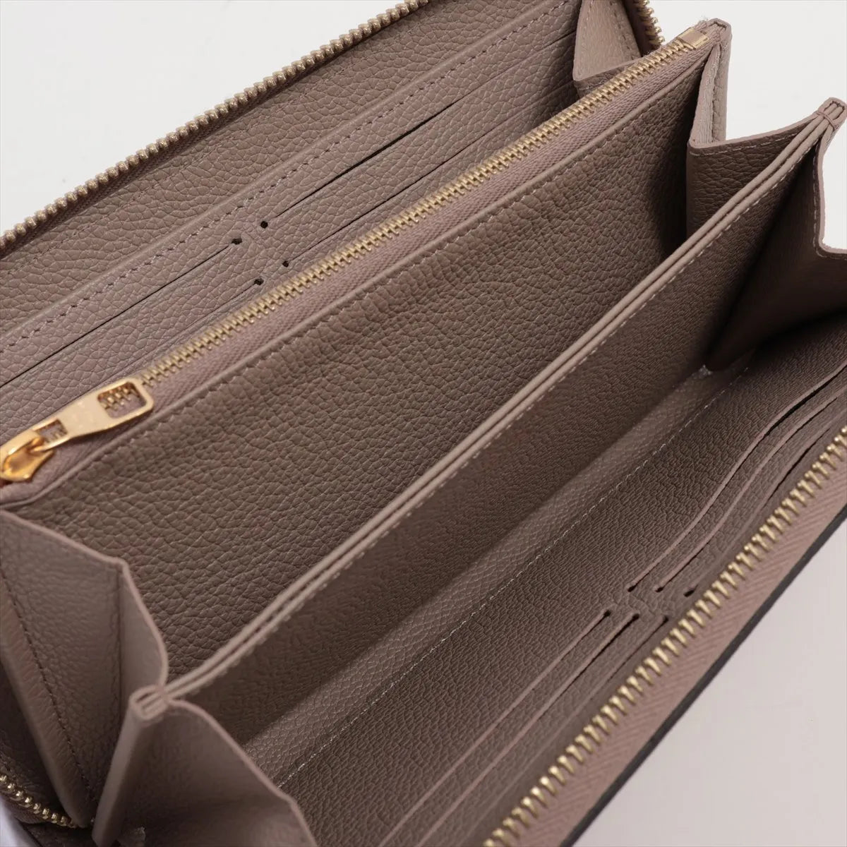 Louis Vuitton Bicolor Monogram Empreinte Zippy Wallet Tourterelle x Creme