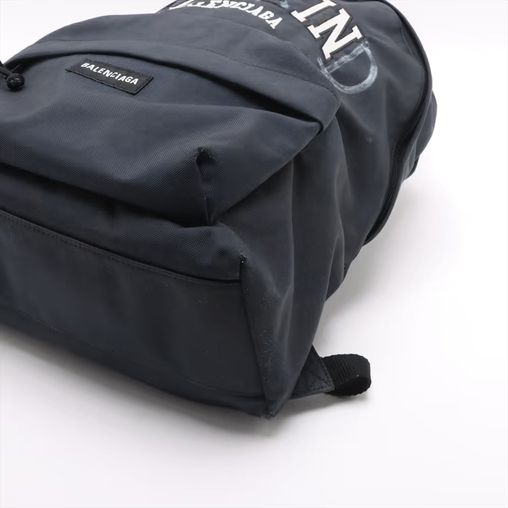 Balenciaga Explorer Nylon Backpack Navy x Black