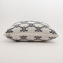 Load image into Gallery viewer, Designer Celine Triomphe Decorative Pillow Ivory x Black