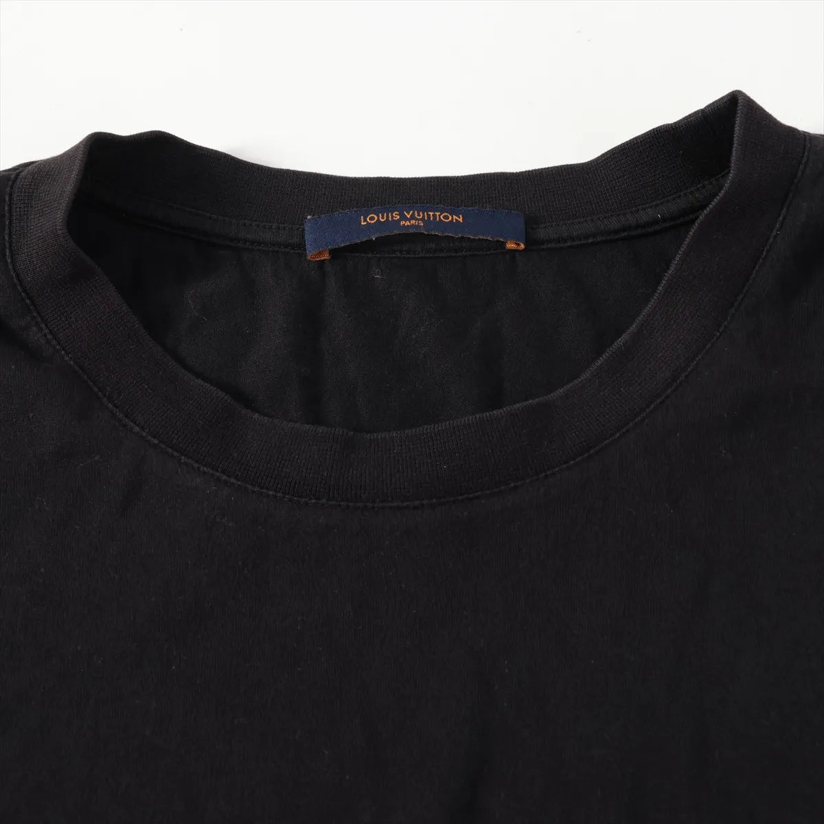 Louis Vuitton LV Round Logo Cotton T-shirt Black