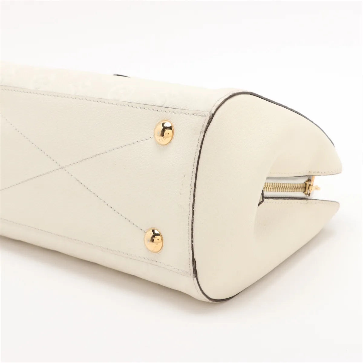 Louis Vuitton Monogram Empreinte Montaigne BB White