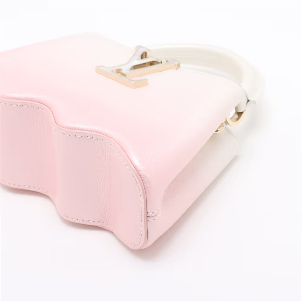 Louis Vuitton Capushell Mini Capucines Pink x White Gradient