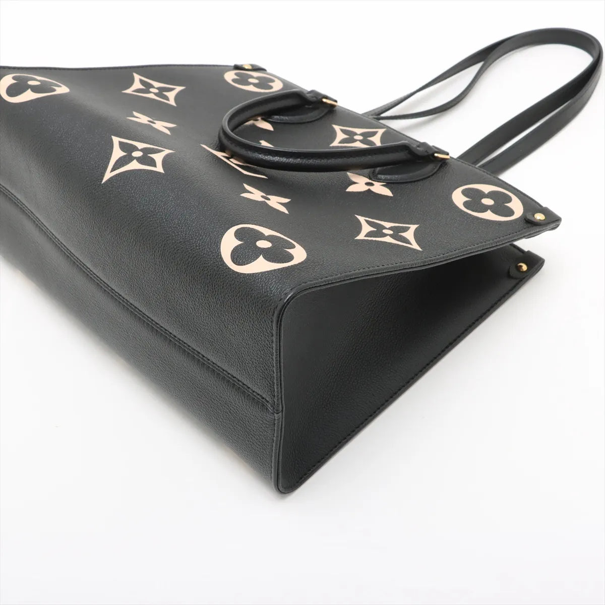 Louis Vuitton Bicolor Monogram Empreinte On the Go MM Black x Creme