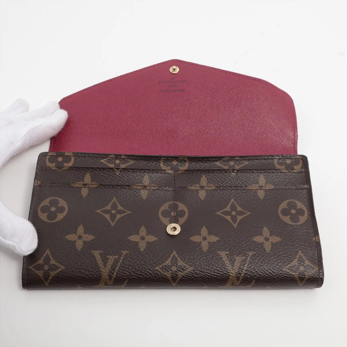 Louis Vuitton Monogram Sarah Long Wallet