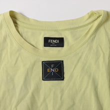 Load image into Gallery viewer, Fendi Label Tag Logo T-shirt Yellow