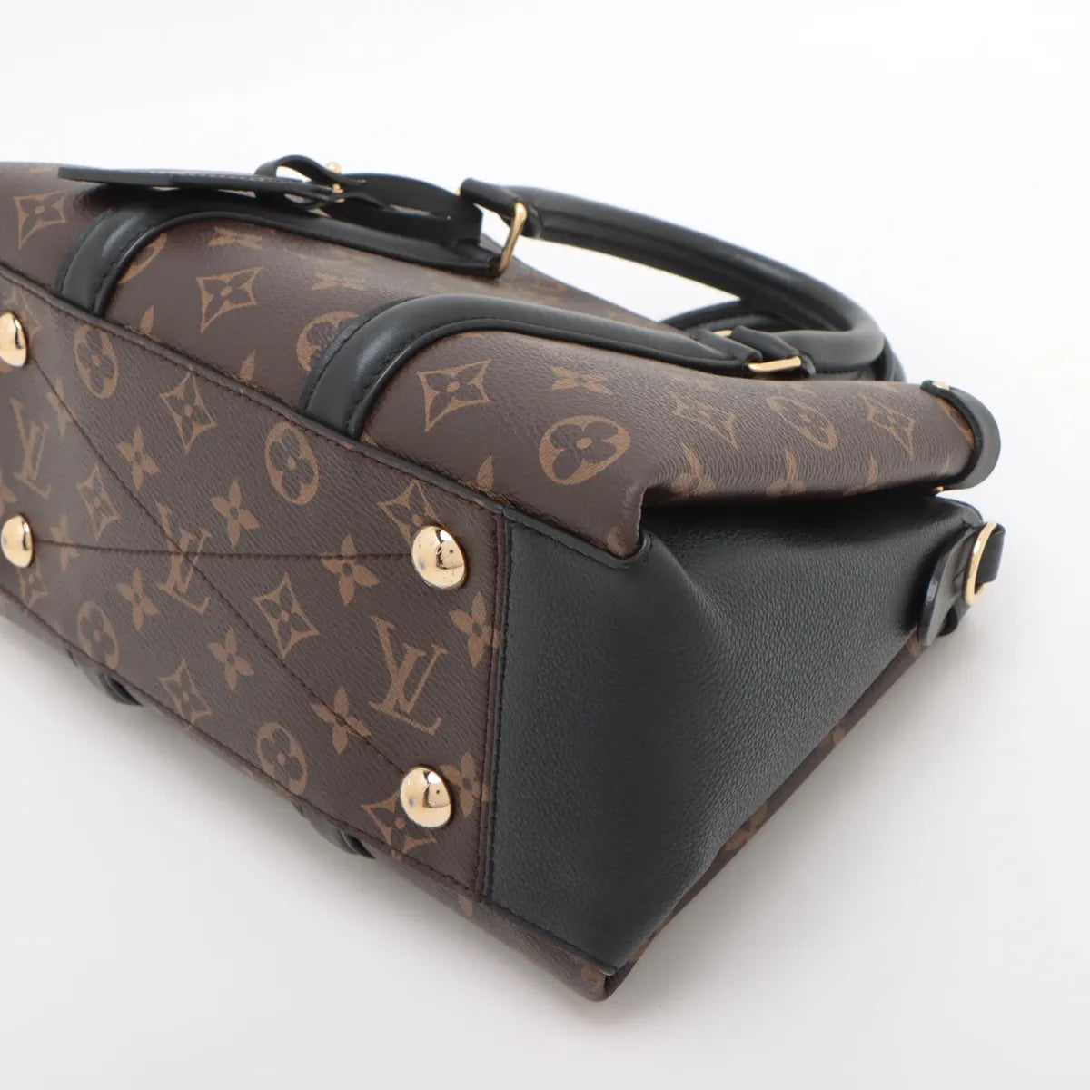 Louis Vuitton Monogram Soufflot BB Brown x Black