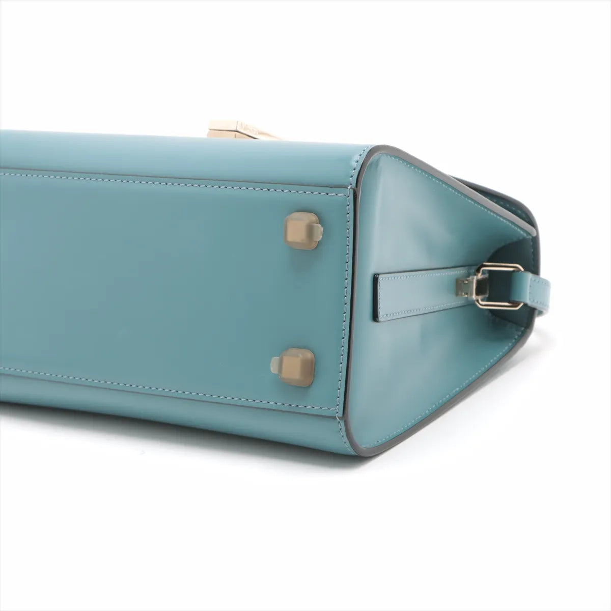 Valextra Iside Top Handle Mini Bag Blue