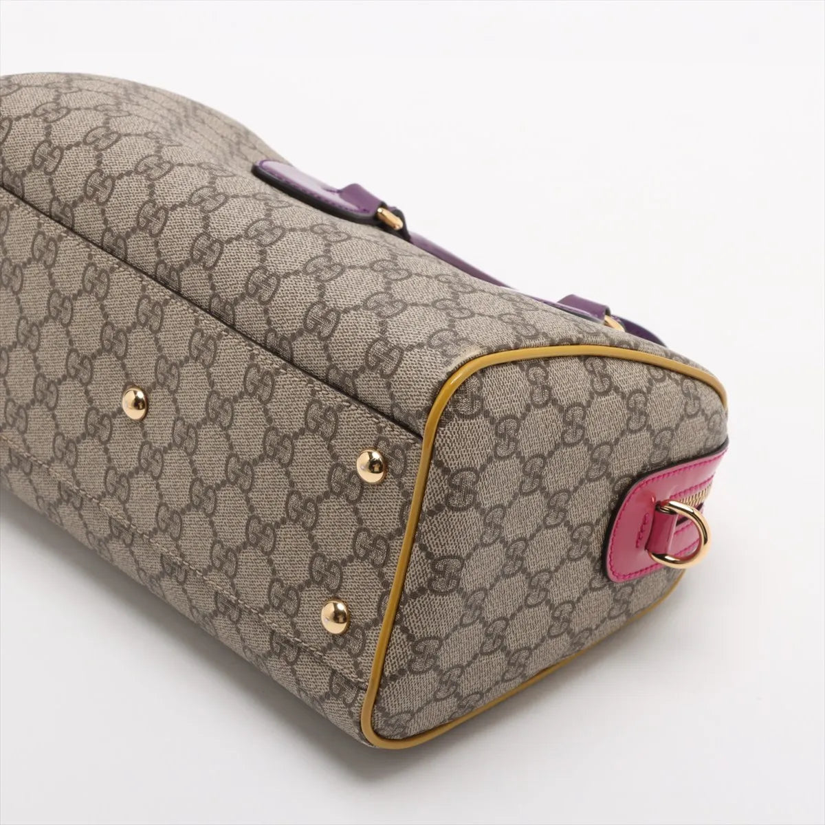 Gucci GG Supreme Patent Leather Handbag Multicolor
