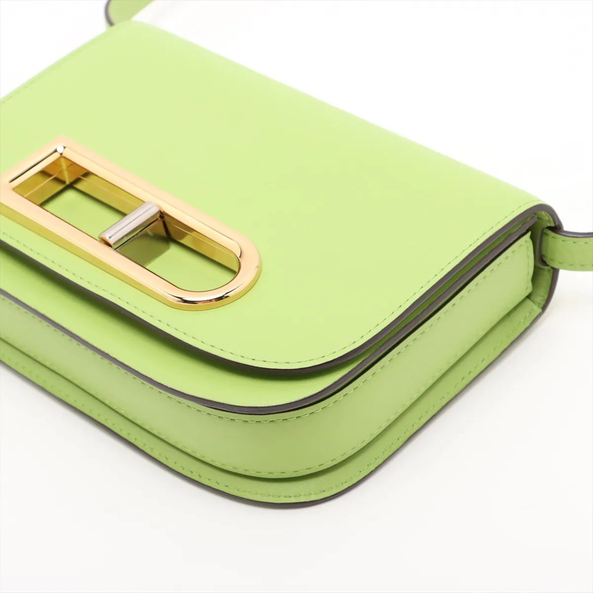 Delvaux Lingot Small Leather Shoulder Bag Green