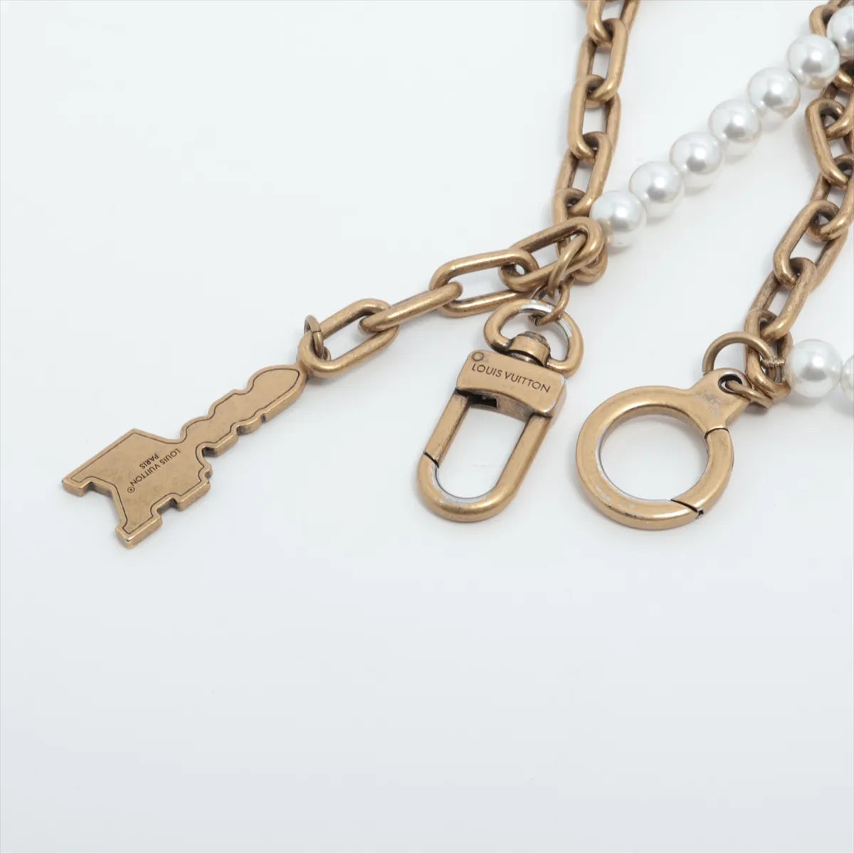 Louis Vuitton Chain Belt Pearl Bag Charm