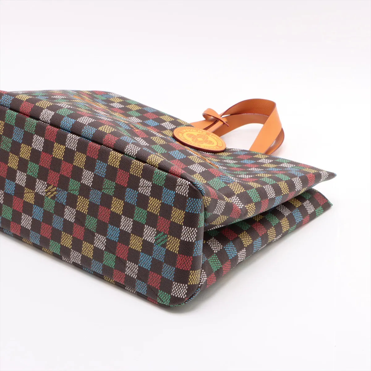 Louis Vuitton LV Vers United Damier Ebene Canvas Shopper Tote Bag MM Multicolor