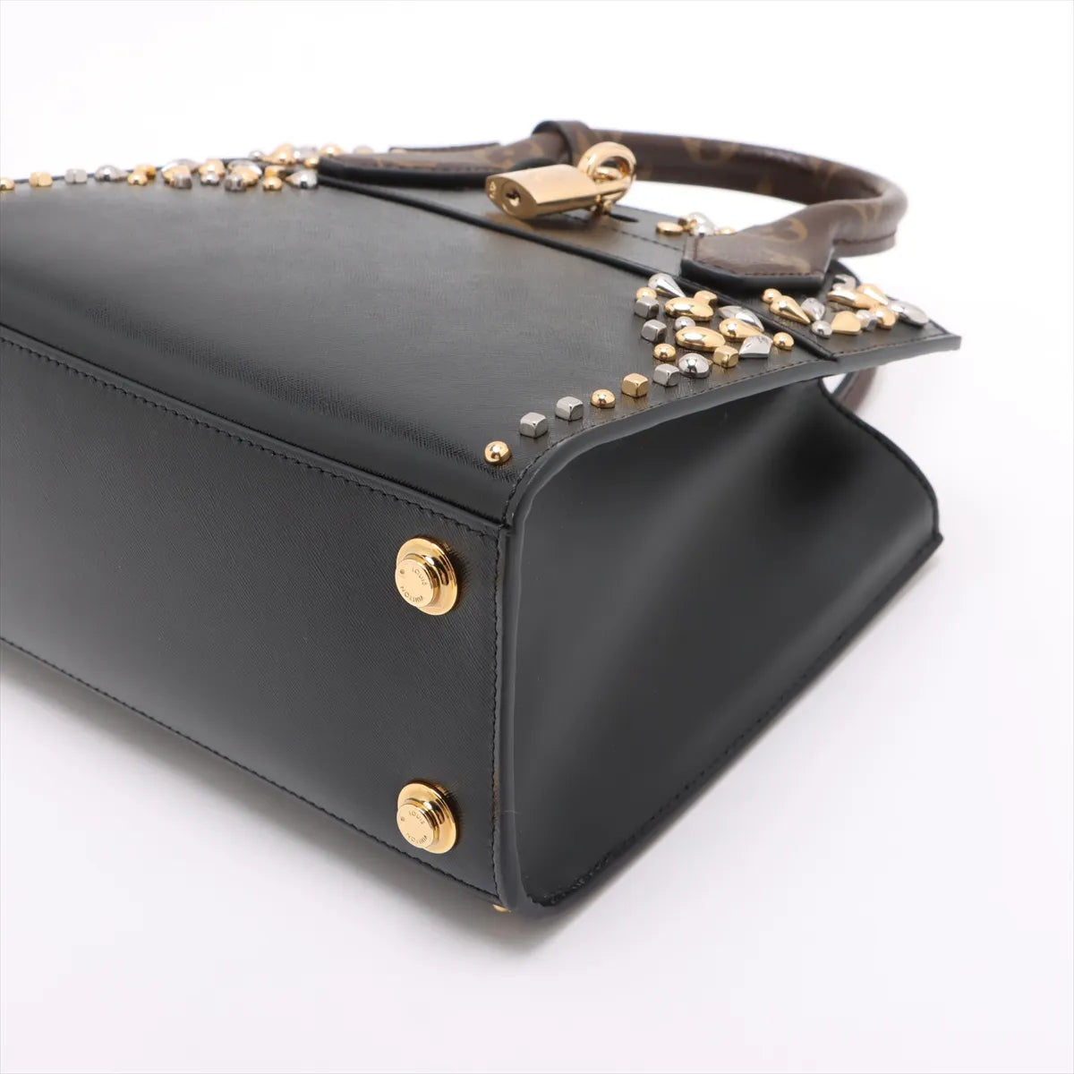 Louis Vuitton Monogram Rhinestone Mini City Steamer Black