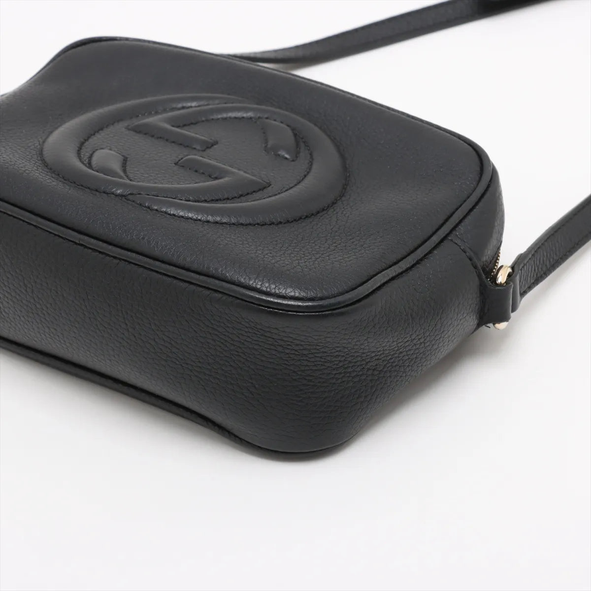Gucci Soho Leather Shoulder Bag Black