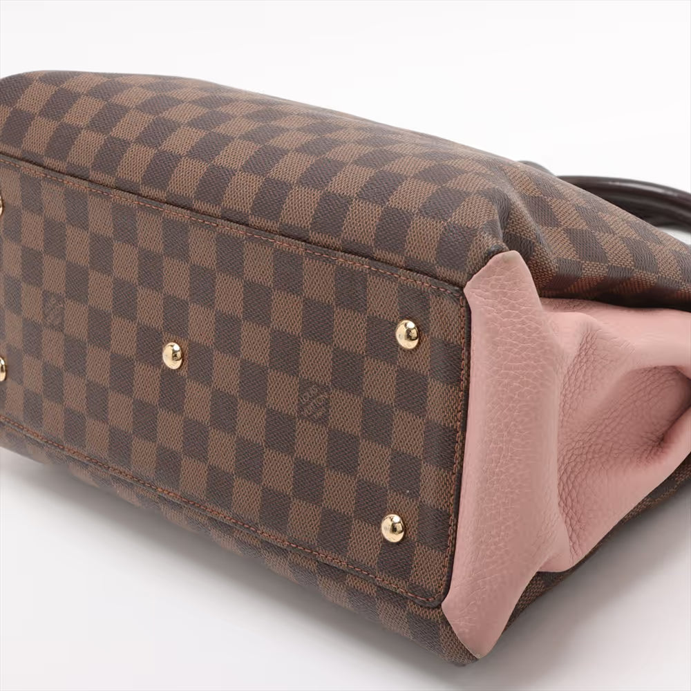 Louis Vuitton Damier Ebene Normandy Brown x Old Rose