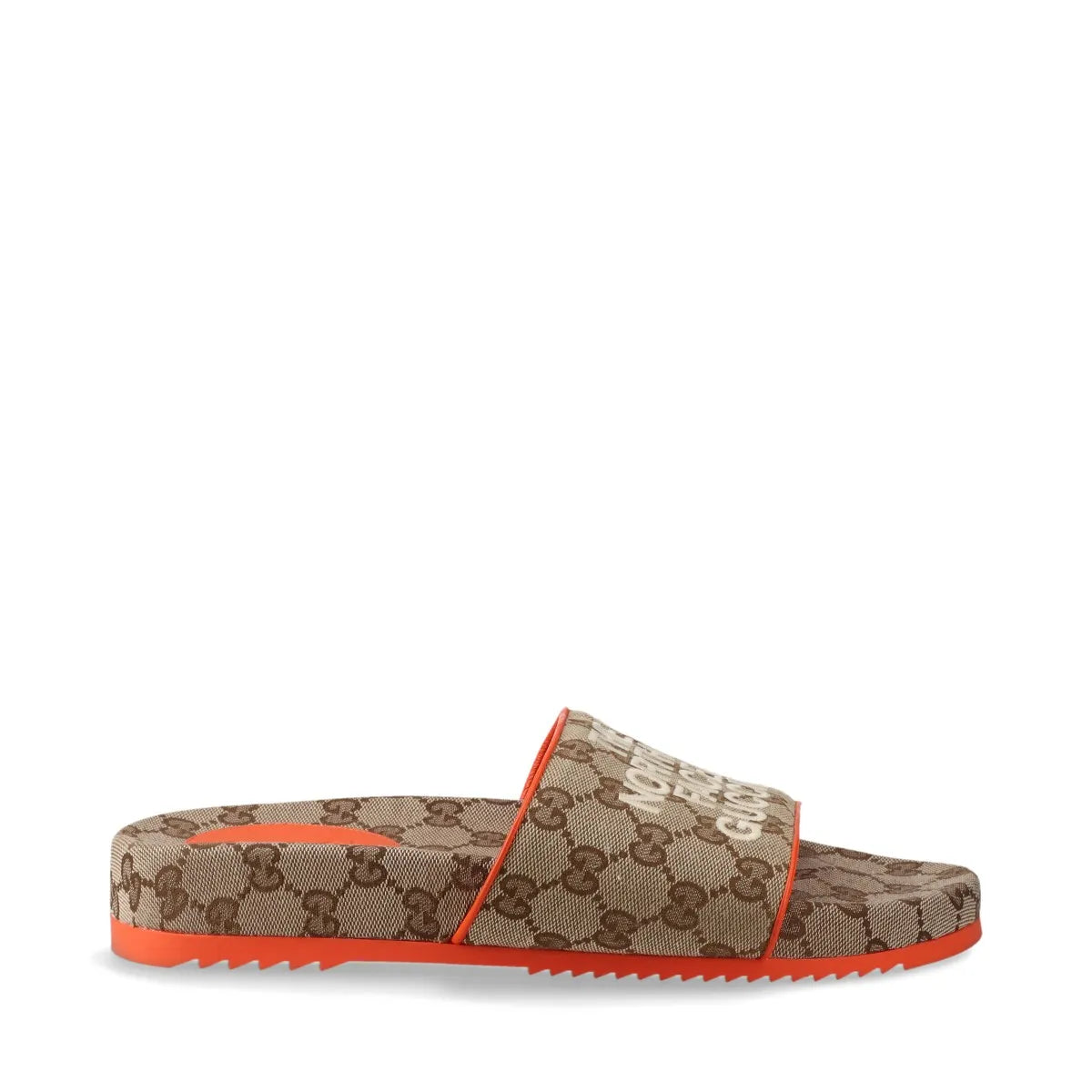 Gucci x North Face GG Canvas Mens Sandal Beige x Orange