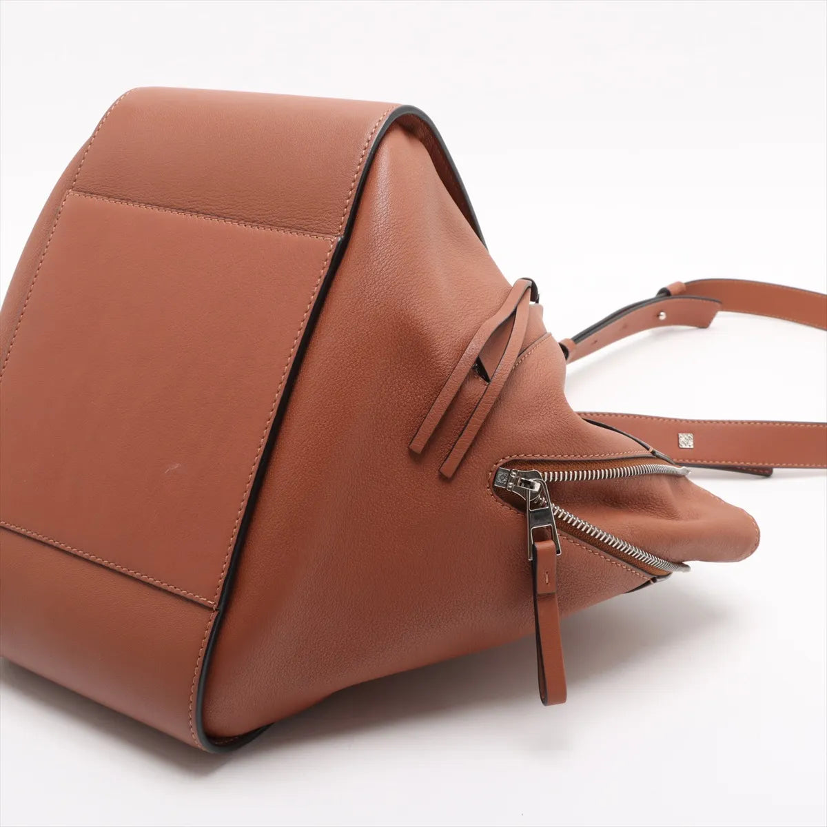 Loewe Hammock Small Leather Two-Way Handbag Brown