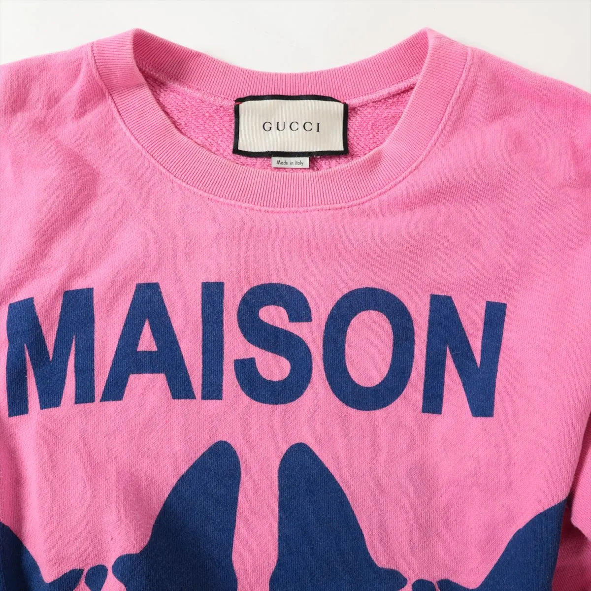 Gucci Maison De l`Amour Cotton Knitted Sweatshirt Pink