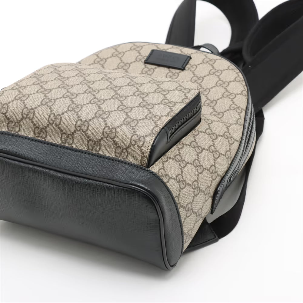 Gucci GG Supreme Backpack Beige x Black
