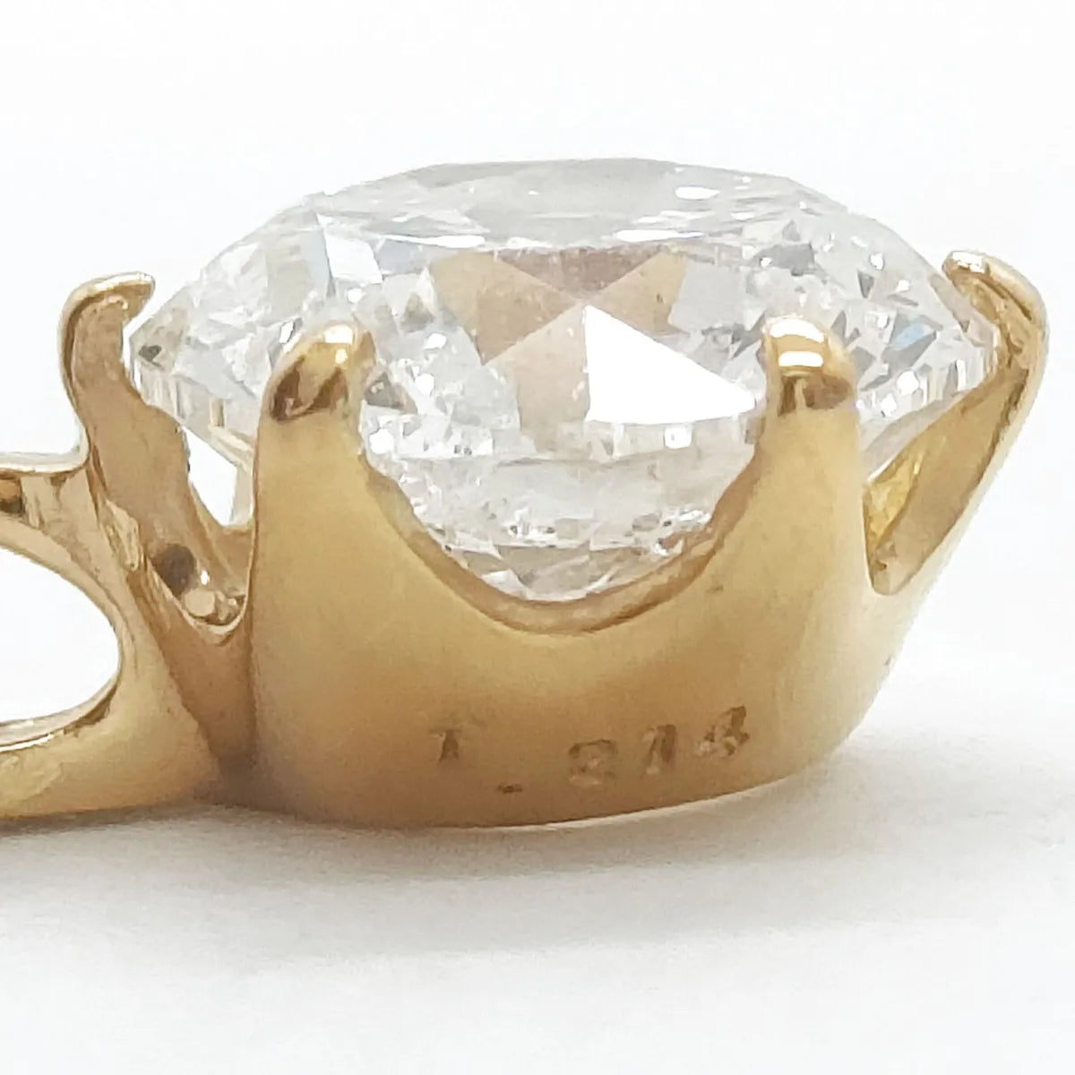 Diamond Pendant Necklace 1.214ct Gold
