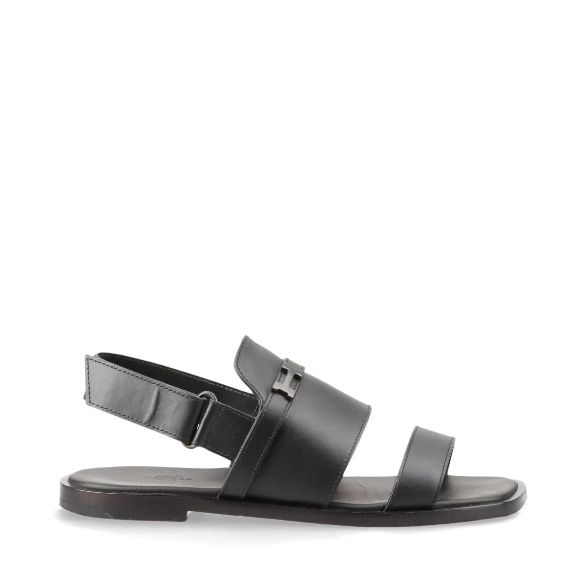 Hermès Constance Leather Sandal Black