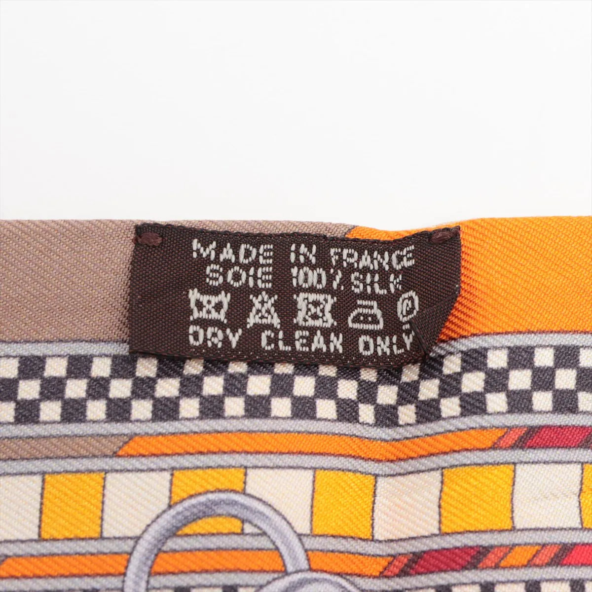 Hermes Twilly Brides et Gris Silk Orange