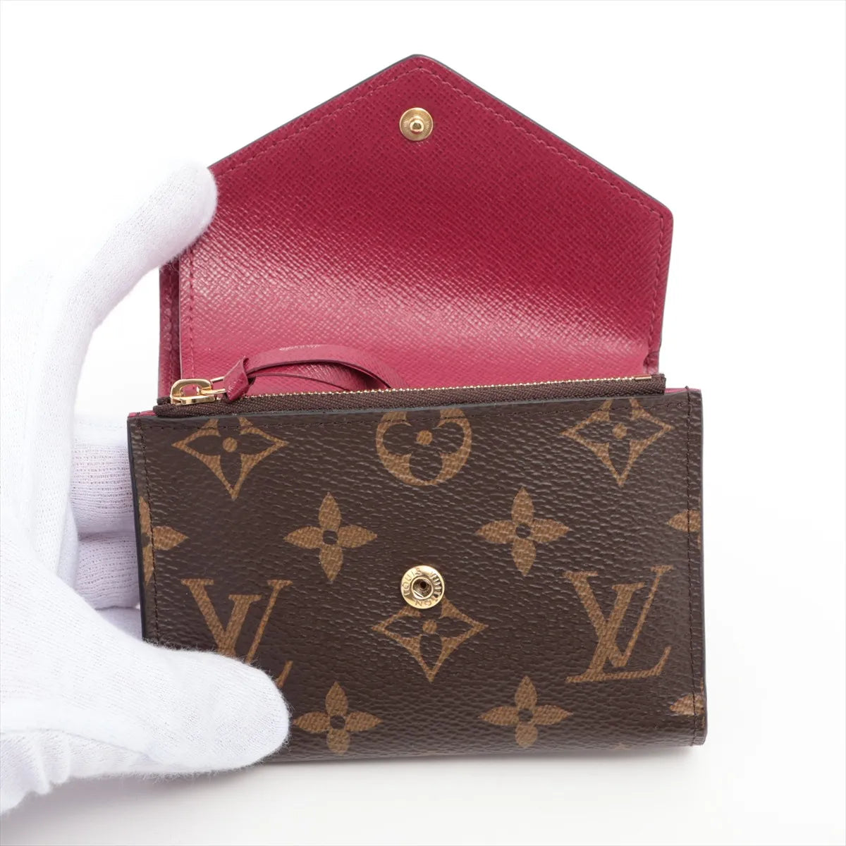 Louis Vuitton Monogram Victorine Compact Wallet Fuchsia