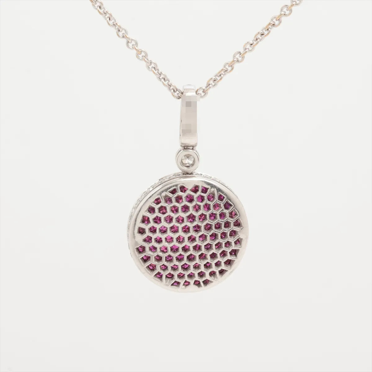 Graff Diamond Colored Stone Station Necklace White Gold