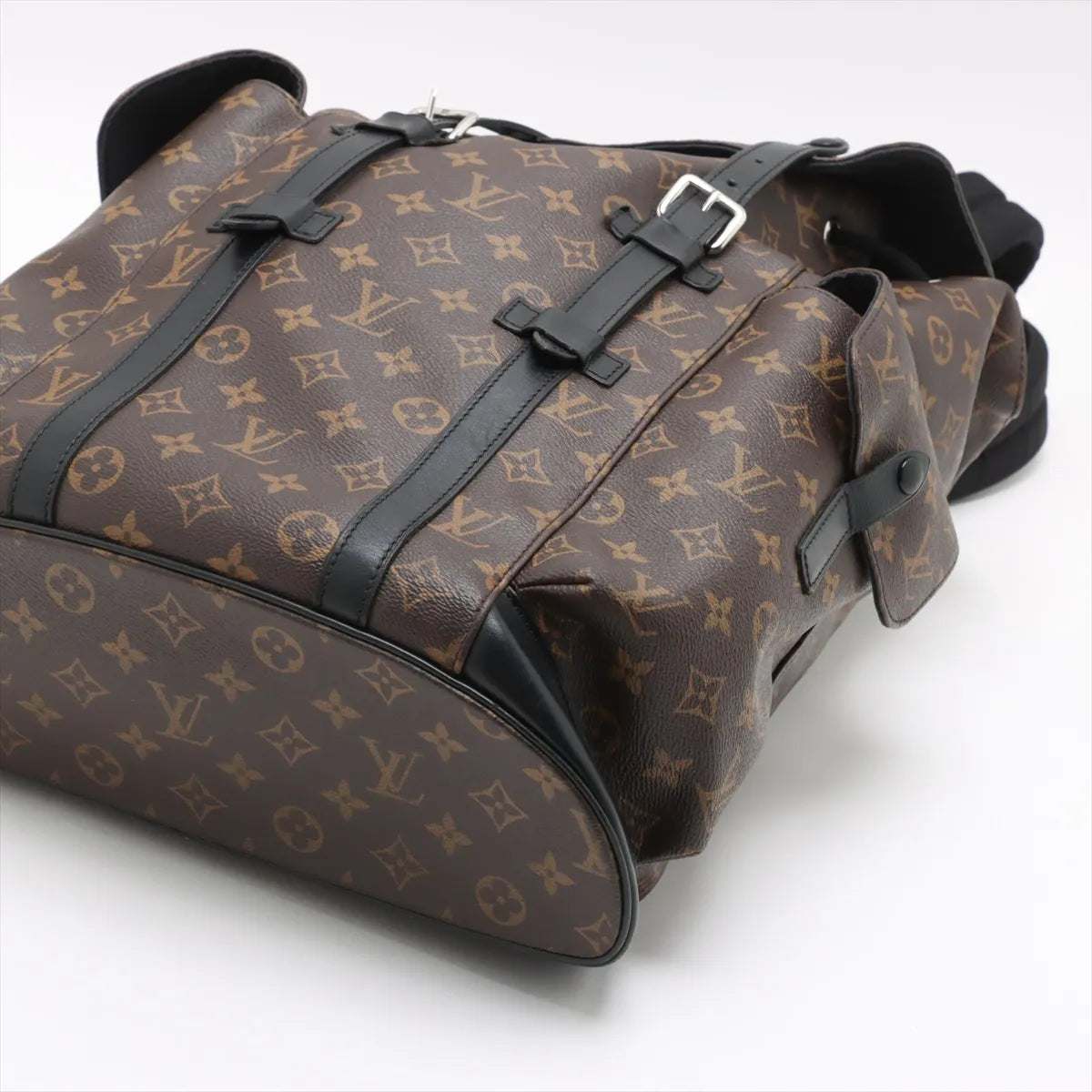 Louis Vuitton Monogram Macassar Christopher MM Brown x Black