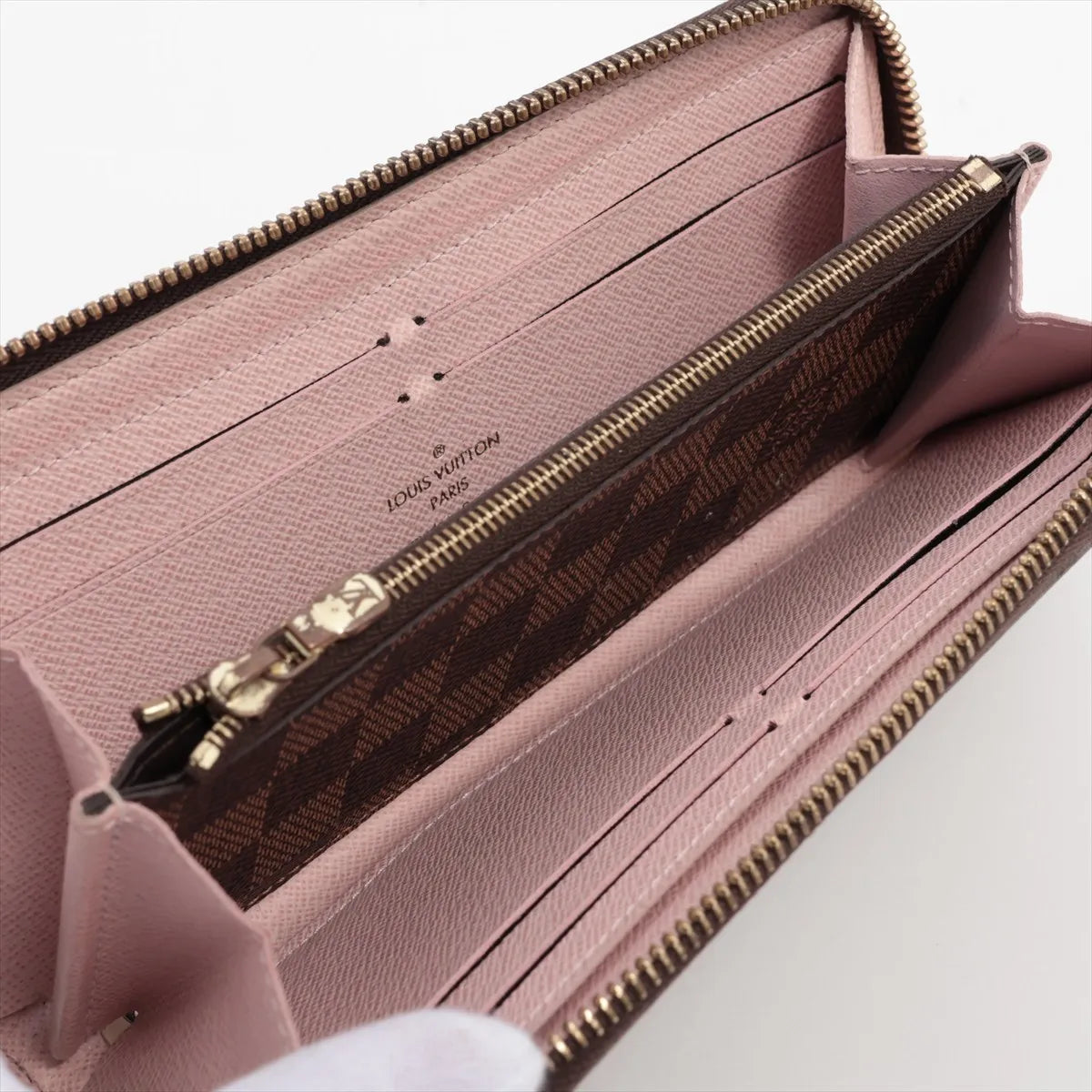 Louis Vuitton Monogram Clemence Zippy Wallet Rose Ballerine